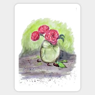 Summer Peonies Sticker